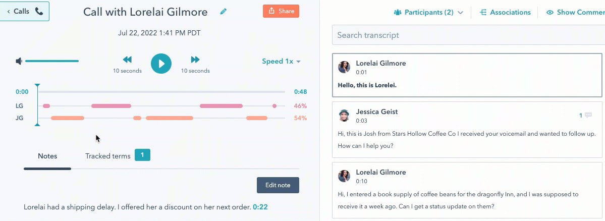 Review Call Recordings And Transcripts - Download Beautiful Minimal Design | HD